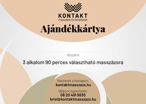 ajandekkartya 2025-4 Ajándékkártya, 3 alkalom, 90perc